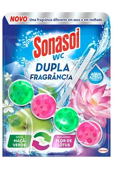 Sonasol WC Dupla Fragrância Maçã Verde e Flor de Lótus 