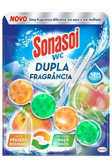 Sonasol WC Dupla Fragrância Pêssego Dourado e Maçã Doce