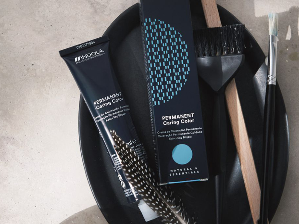 produtos negros de Indola para o cabelo