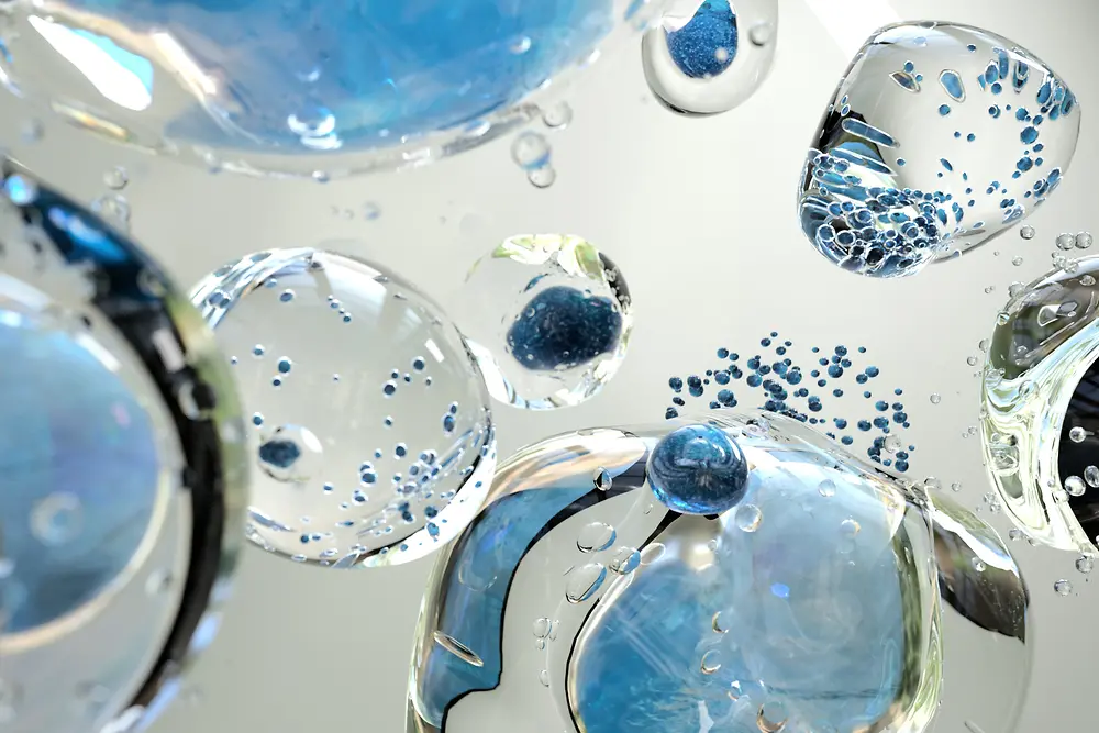 Ilustração abstrata de gotas de água