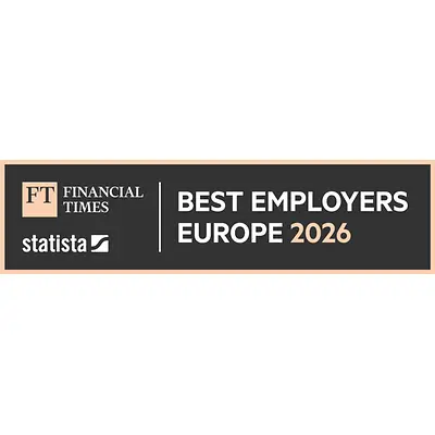 Logótipo do prémio Best Employers Europe 2026.