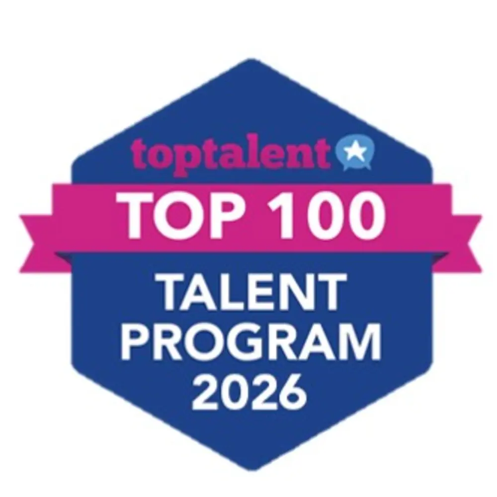 Logótipo do prémio Top 100 Talent Program 2026.