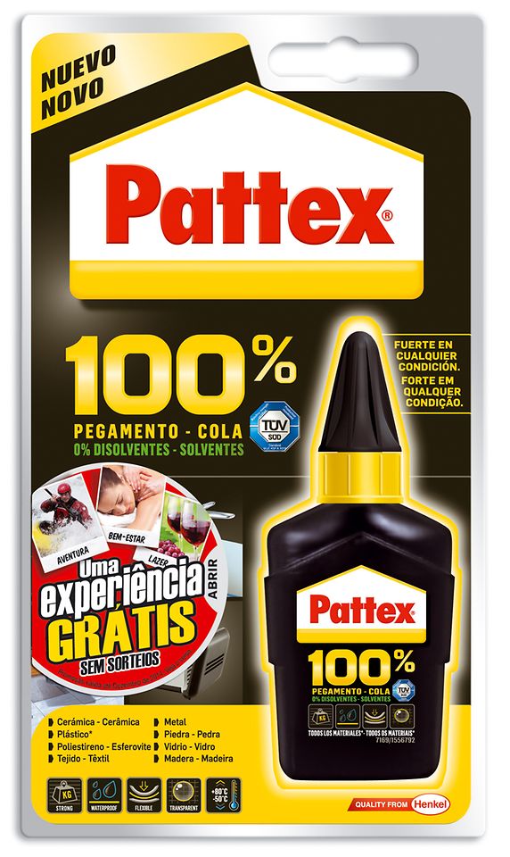Cola extra forte Pattex 100%