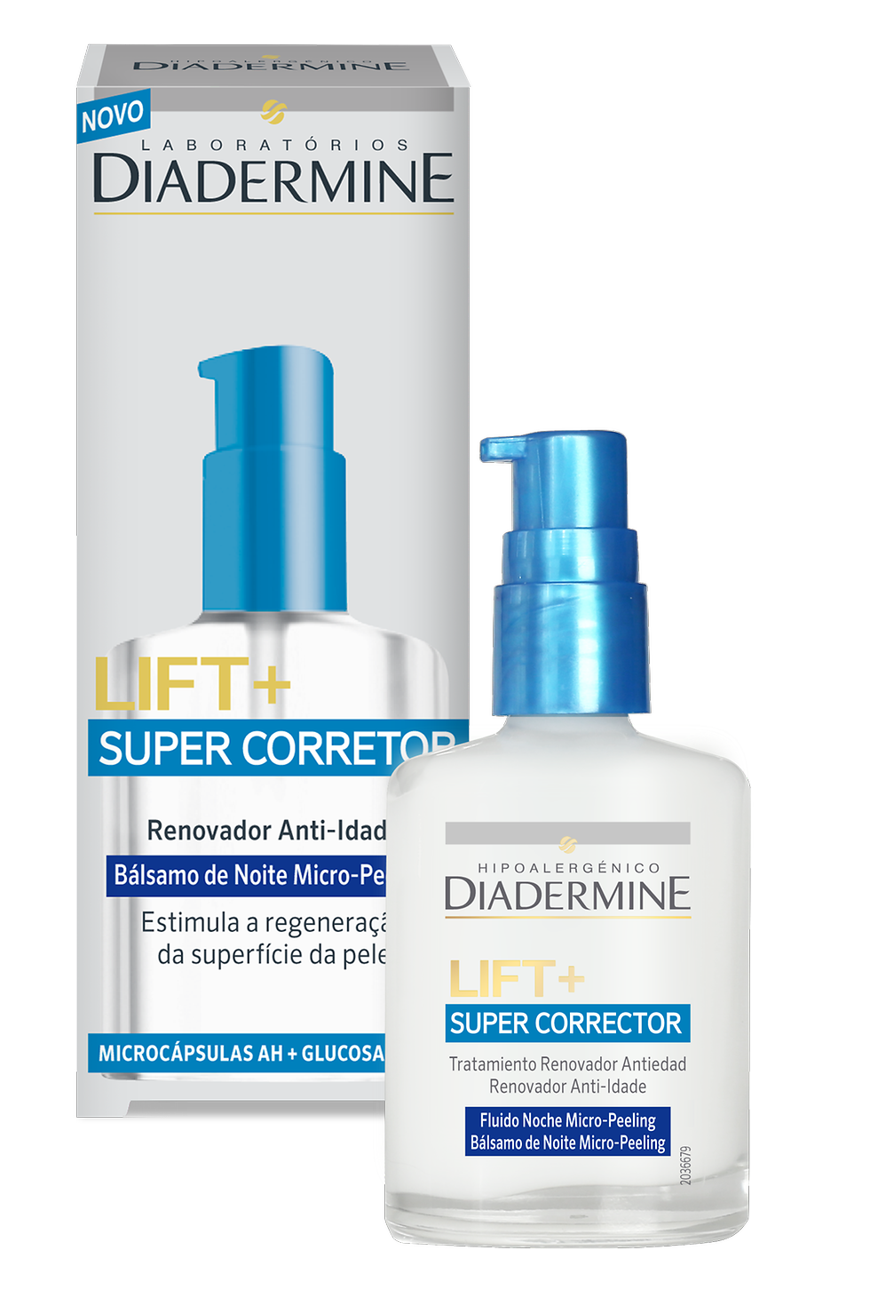 Diadermine Lift+ Super Corretor Balsamo de Noite Micro-Peeling