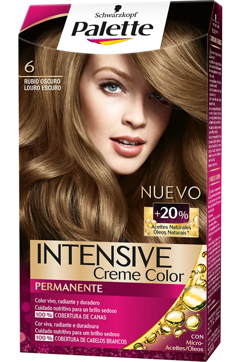 Tom de coloração 6 Palette Louro Escuro