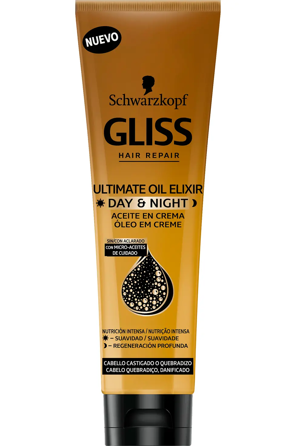 Gliss Hair Repair Ultimate Oil Elixir Day & Night cabelo quebradiço/danificado