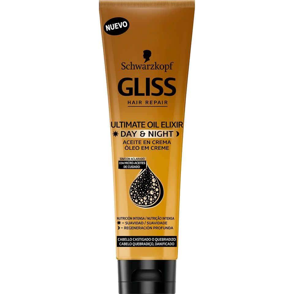 Gliss Hair Repair Ultimate Oil Elixir Day & Night cabelo quebradiço/danificado