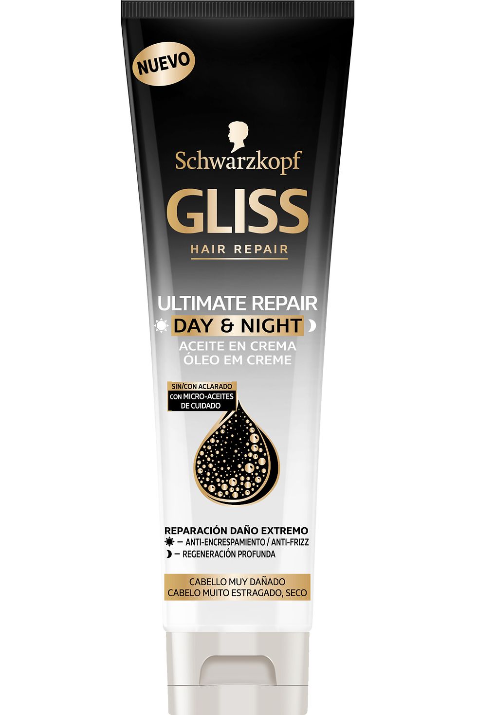 Gliss Hair Repair Ultimate Oil Elixir Day & Night cabelo muito estragado seco