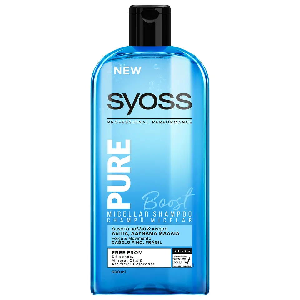 CHAMPÔ MICELAR SYOSS PURE BOOST